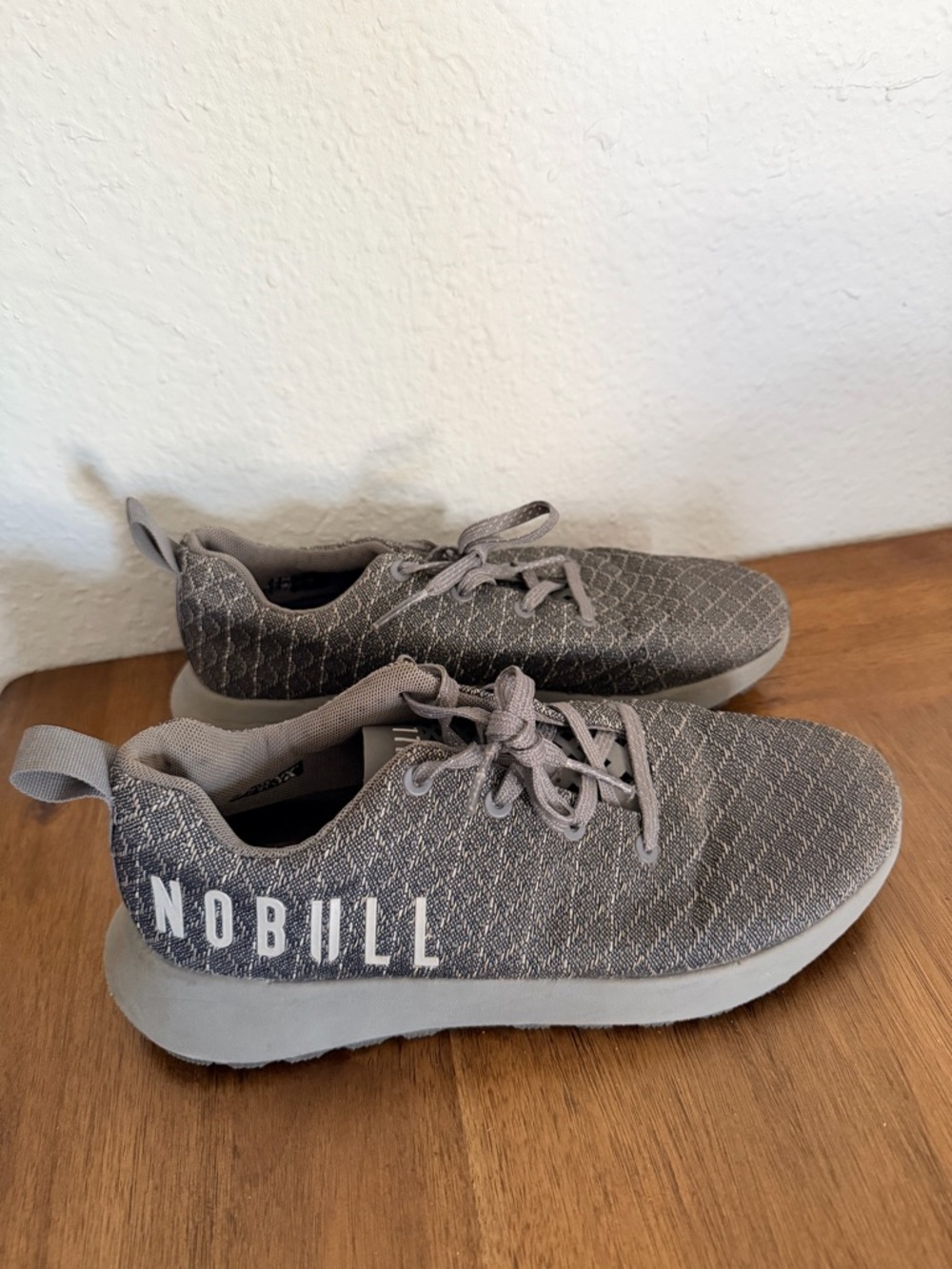 NOBULL Grey Knit Athletic Sneakers
